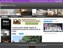 Tablet Screenshot of decoraciona.com